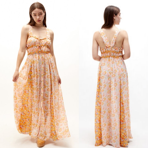 Free People Dance With Me Printed Maxi Dress - Picture 3 of 12